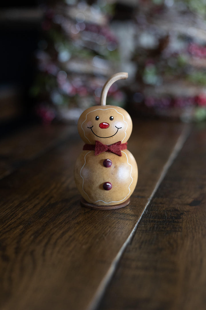 GIngerbread Man Gourd at Meadowbrooke Gourds. 