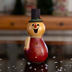 Joel Miniature Snowman Gourd at Meadowbrooke Gourds. 
