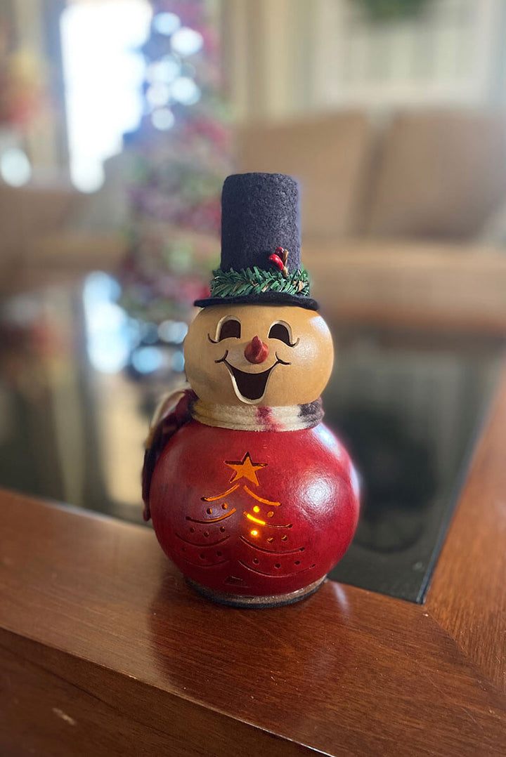 Joel Miniature Snowman Gourd 
