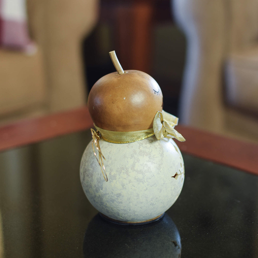 Julia Miniature Angel Gourd - Side View at Meadowbrooke Gourds. 