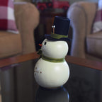 Meadowbrooke Miniature Snowman Gourd - Side View at Meadowbrooke Gourds. 