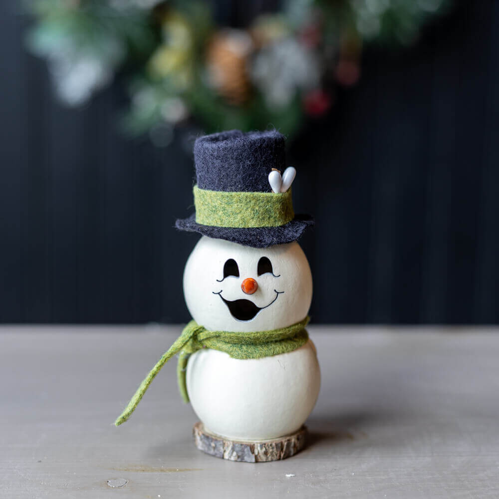 Meadowbrooke Tiny Snowman Gourd at Meadowbrooke Gourds. 