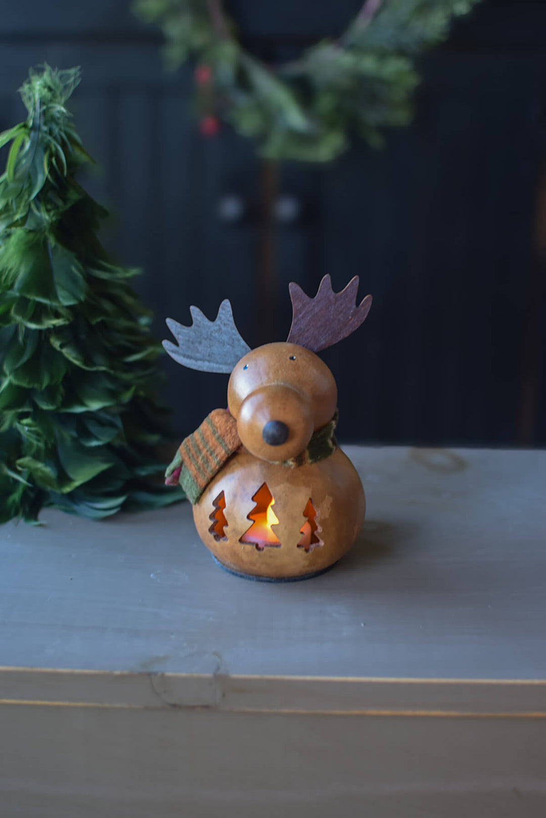 Miles the moose gourd at Meadowbrooke Gourds