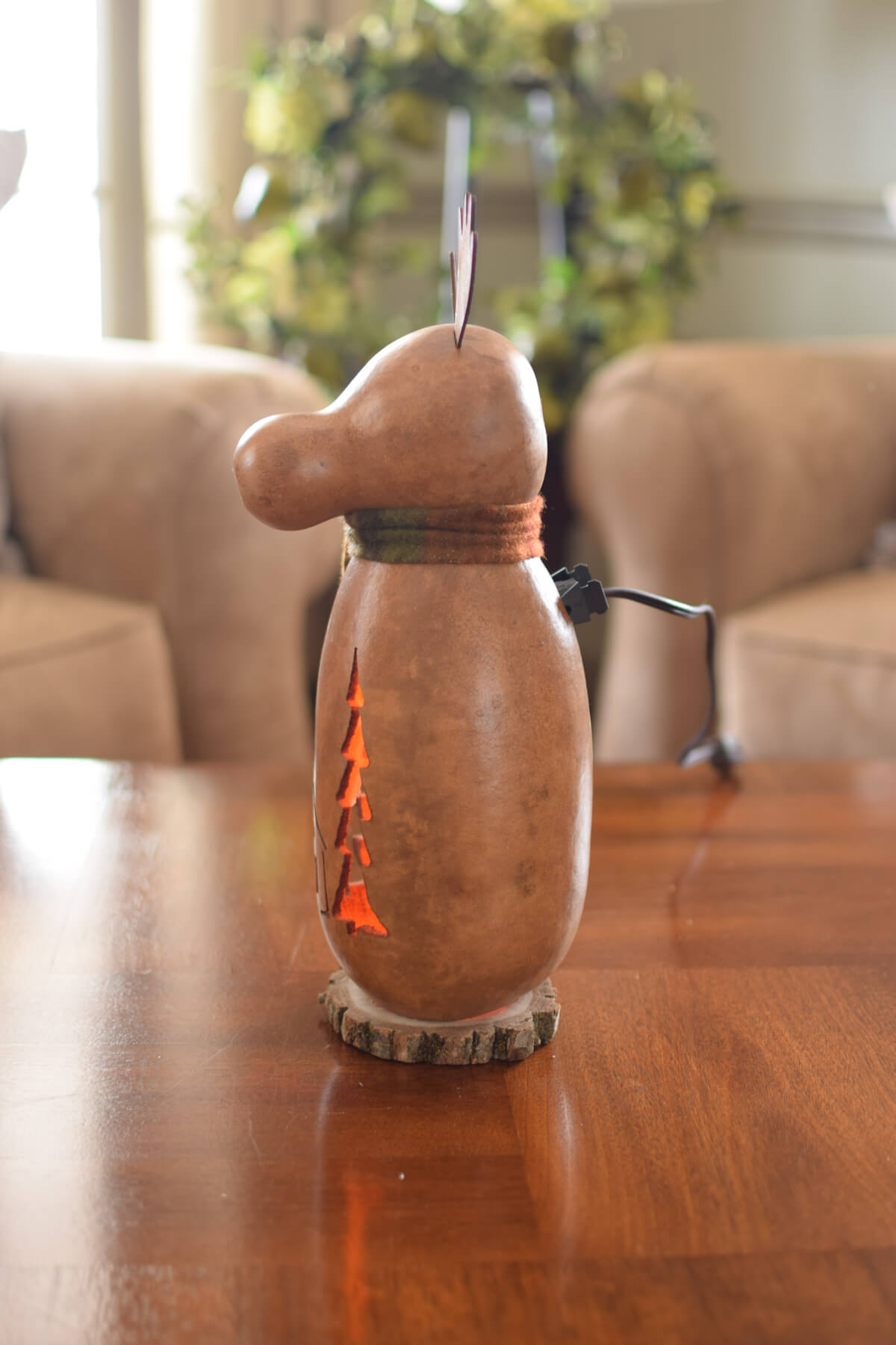 小物 I'mgoodatplayKINTORE Miles Small Tall Lit Moose outdoors animals Wildlife Winter Gourd