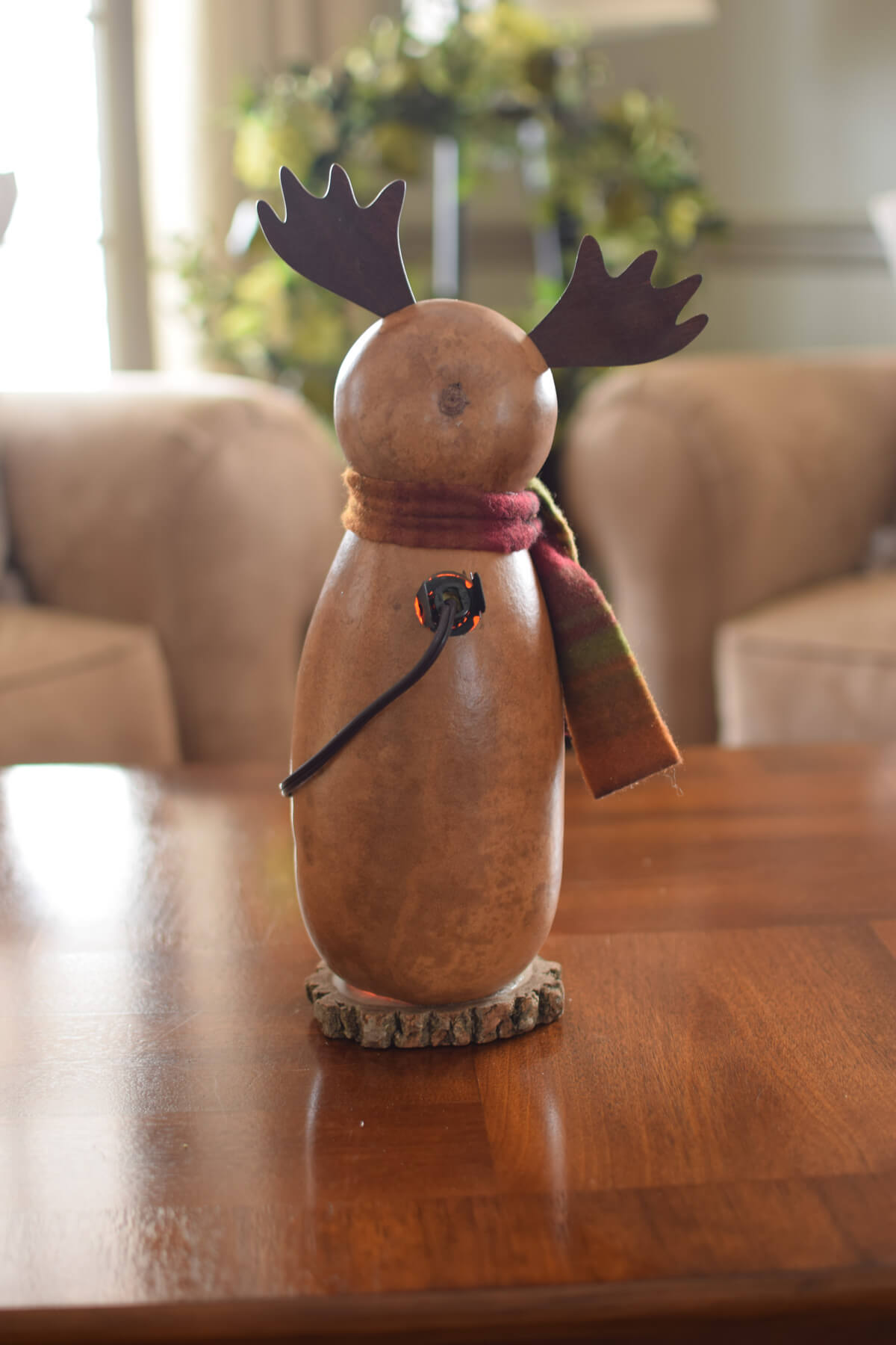 小物 I'mgoodatplayKINTORE Miles Small Tall Lit Moose outdoors animals Wildlife Winter Gourd