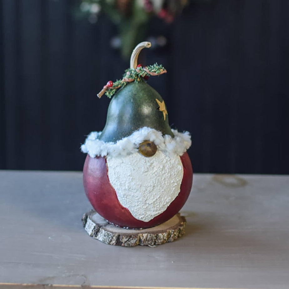 Handcrafted Tulip Basket Gourd â€” Spring Easter Home Decor
