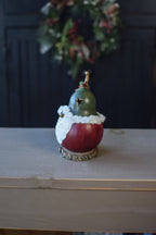 Noble Gnome Gourd at Meadowbrooke Gourds. Left Side View
