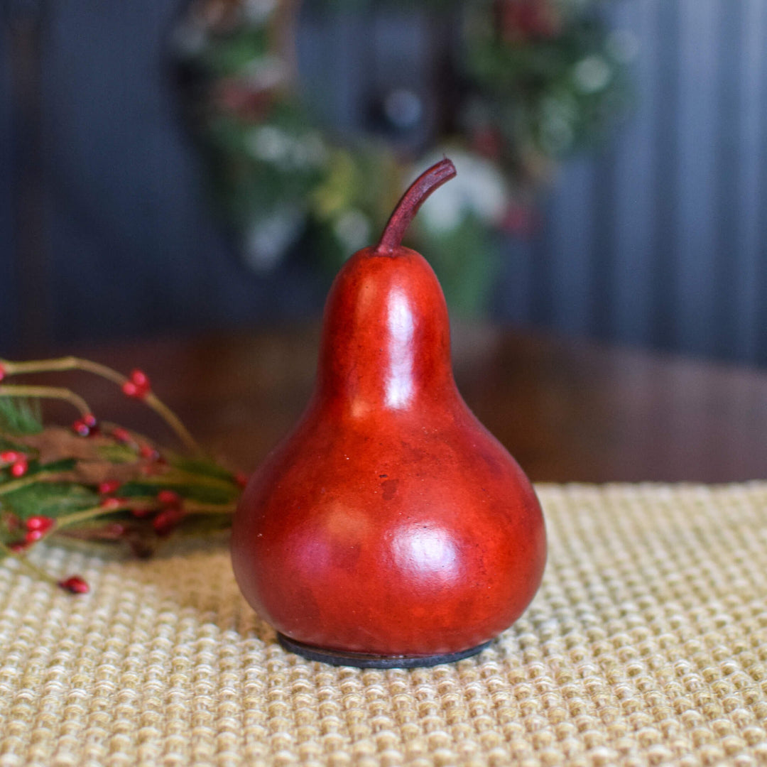 Nativity Silhouette Miniature Gourd -Back View at Meadowbrooke Gourds. 
