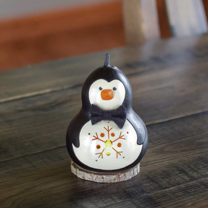 Parkin Penguin Miniature Gourd at Meadowbrooke Gourds. 