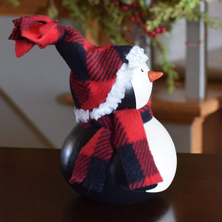 Parkin Girl Penguin Gourd side view by Meadowbrooke Gourds