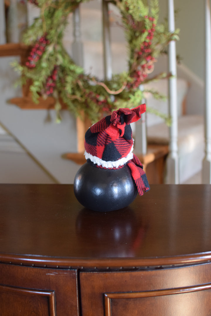 Parkin Girl Penguin Gourd Back View at Meadowbrooke Gourds. 