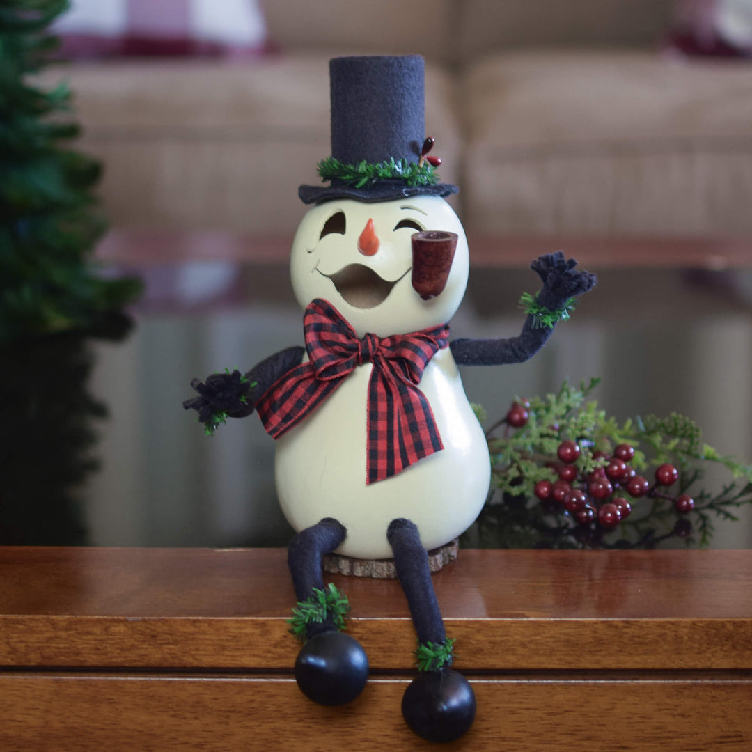 Windsor Small Snowman Gourd at Meadowbrooke Gourds. 