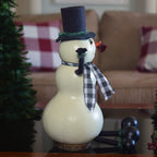 Windsor Snowman Large Gourd - Side View at Meadowbrooke Gourds. 