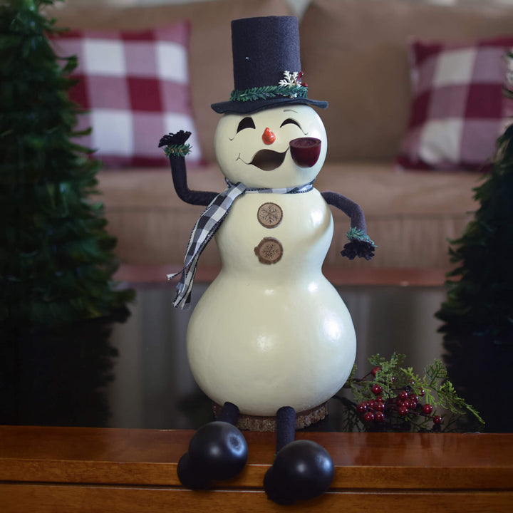 Windsor Snowman Large Gourd at Meadowbrooke Gourds. 
