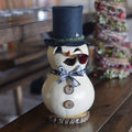 Snowman wallhanger gourd at Meadowbrooke Gourds