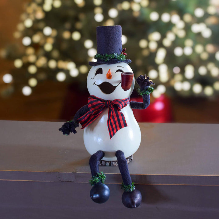 Windsor Small Snowman Gourd at Meadowbrooke Gourds. 