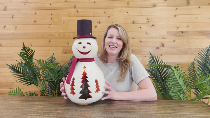 Extra large Easton the snowman video at Meadowbrooke Gourds