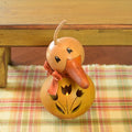 Miniature Dillard duck gourd Dye bottle and small dyed gourd