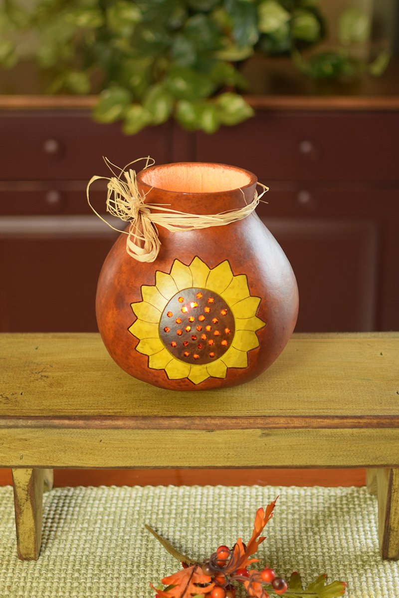 Sunflower - Large Lit Vase
