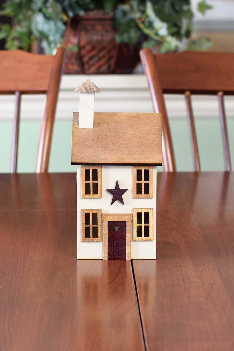 Four window wooden house