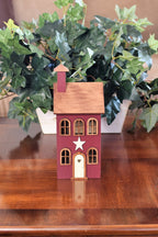 Five window wooden house