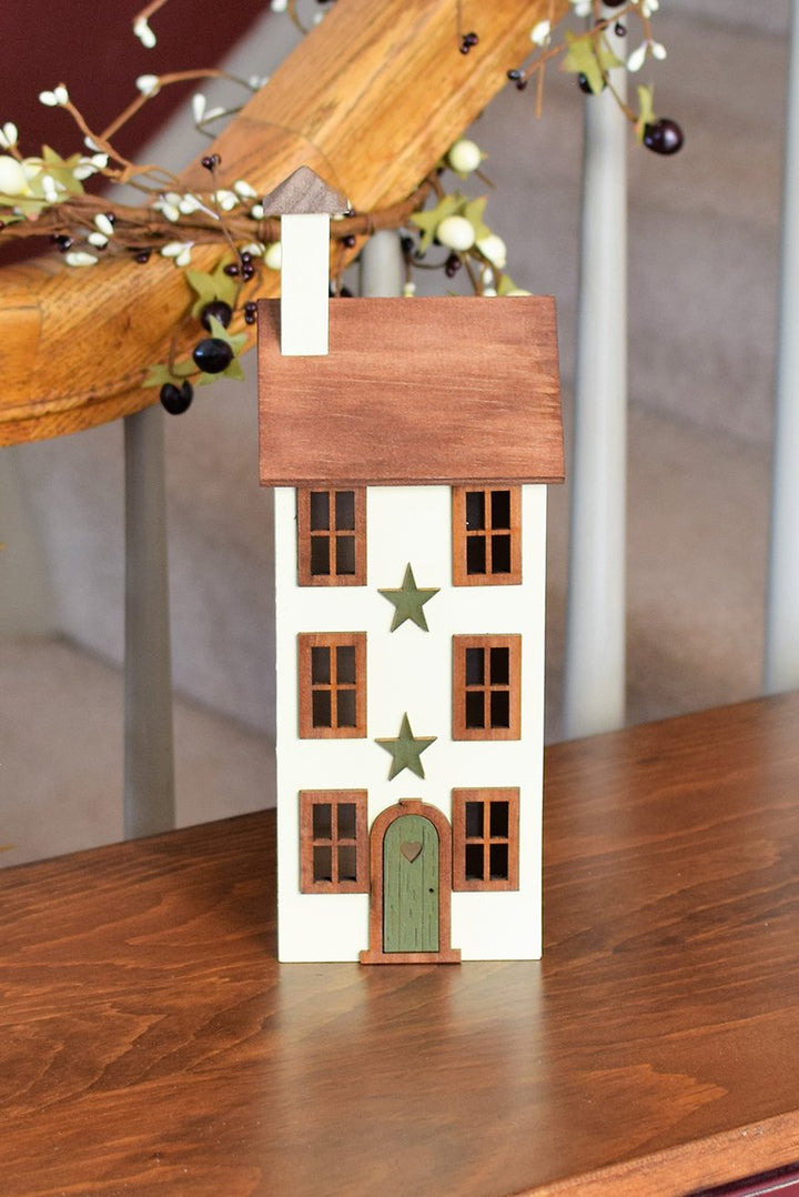Six window wooden house