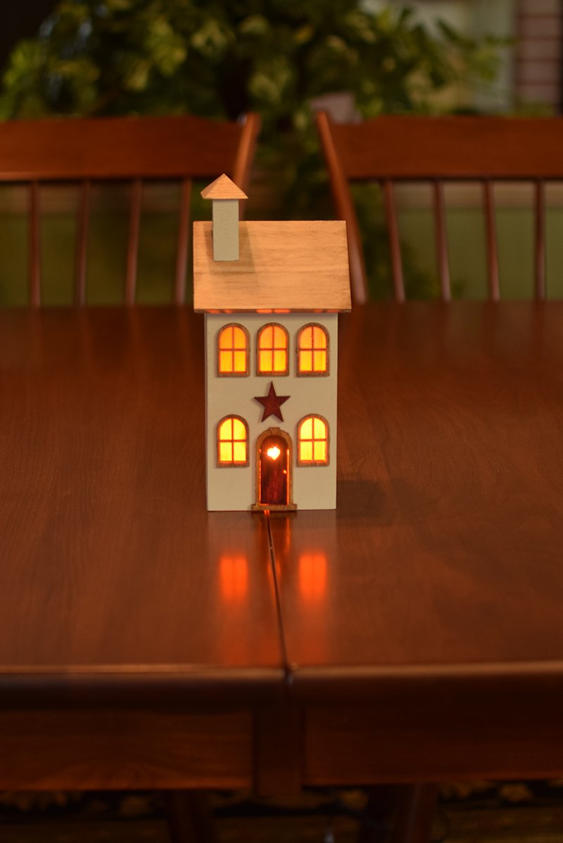 House Lit with Electric Light