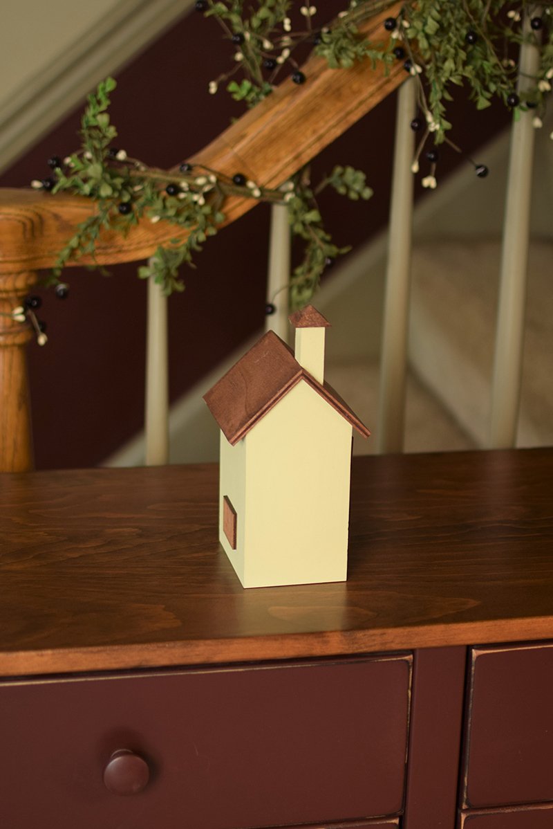 Wooden four window house Left Side