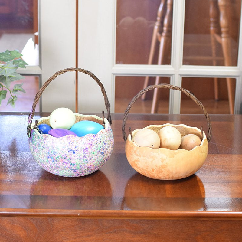 Egg and basket gourd kit finished and unfinished