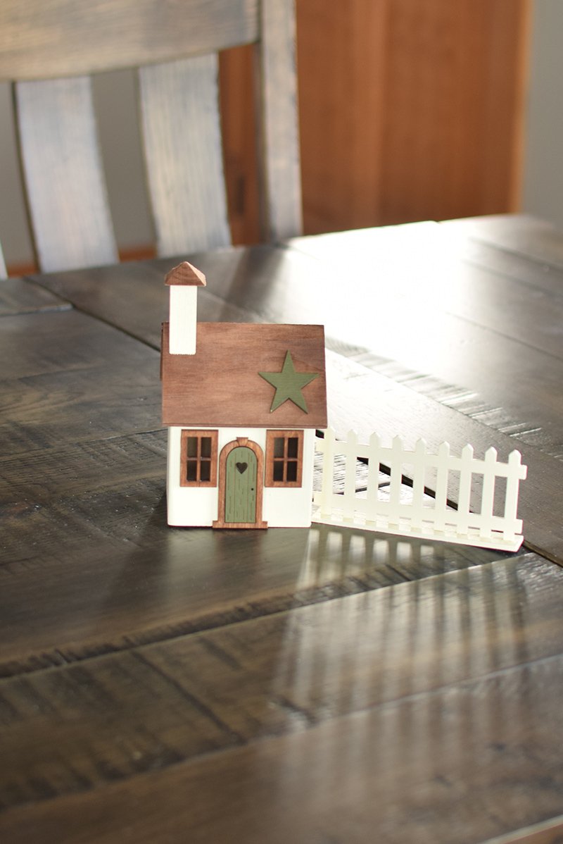 Village Luminary Craft Kit - 2 Window House