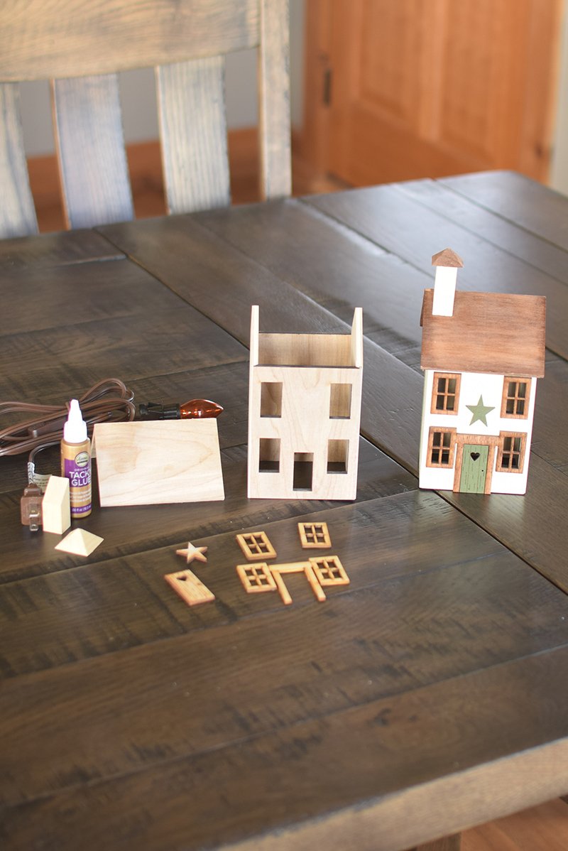 Village Luminary Craft Kit - 4 Window House