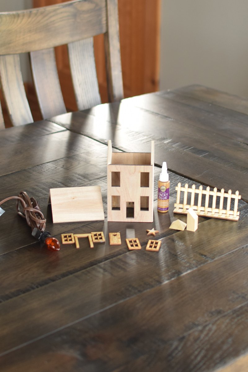 Village Luminary Craft Kit - 4 Window House