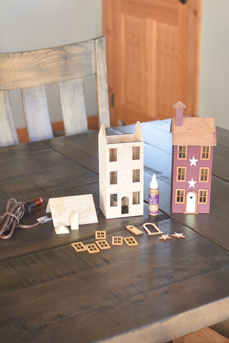 Village Luminary Craft Kit - 6 Window House