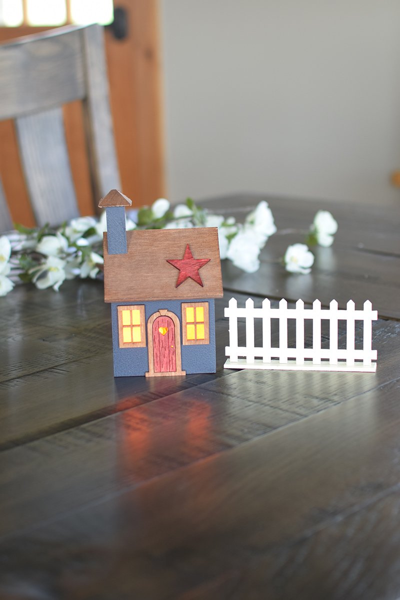 Village Luminary Craft Kit - 2 Window House