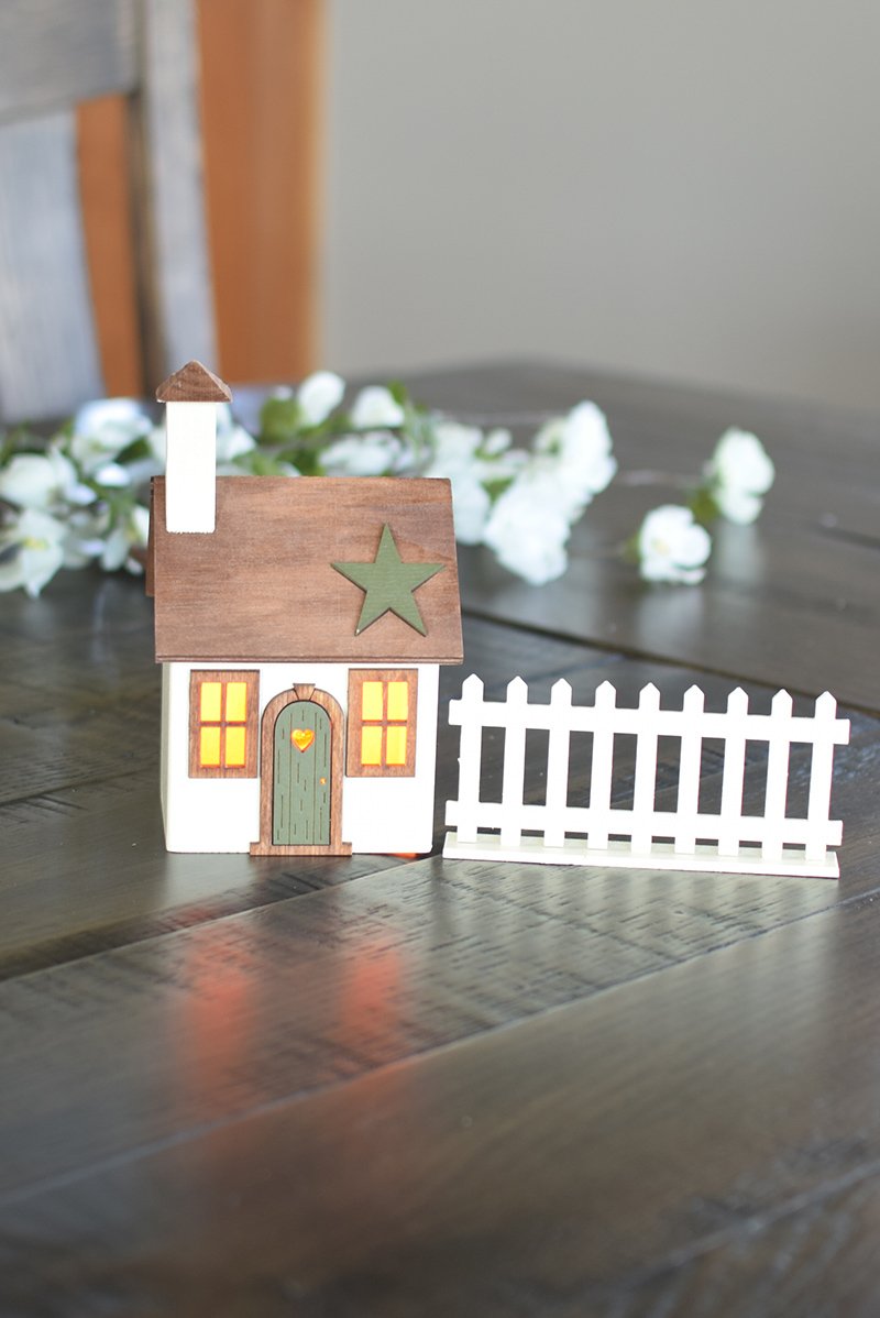 Village Luminary Craft Kit - 2 Window House