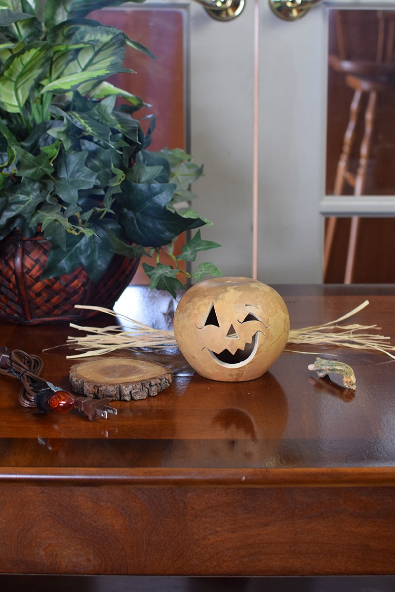 Jack o lantern gourd kit unfinished