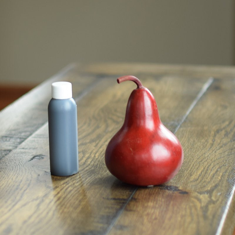 Dye bottle and small dyed gourd