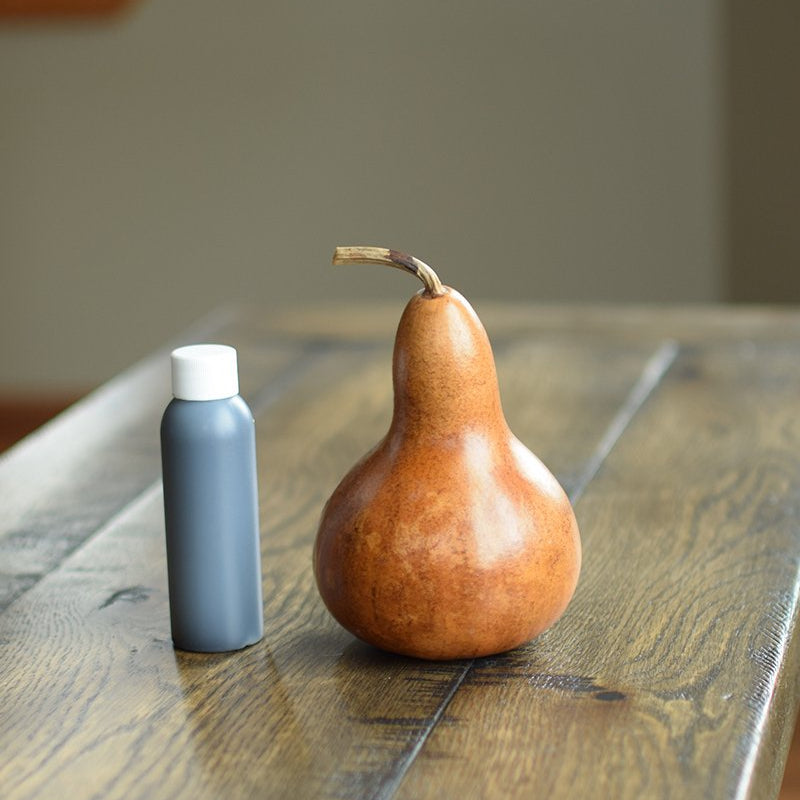 Dye bottle and small dyed gourd