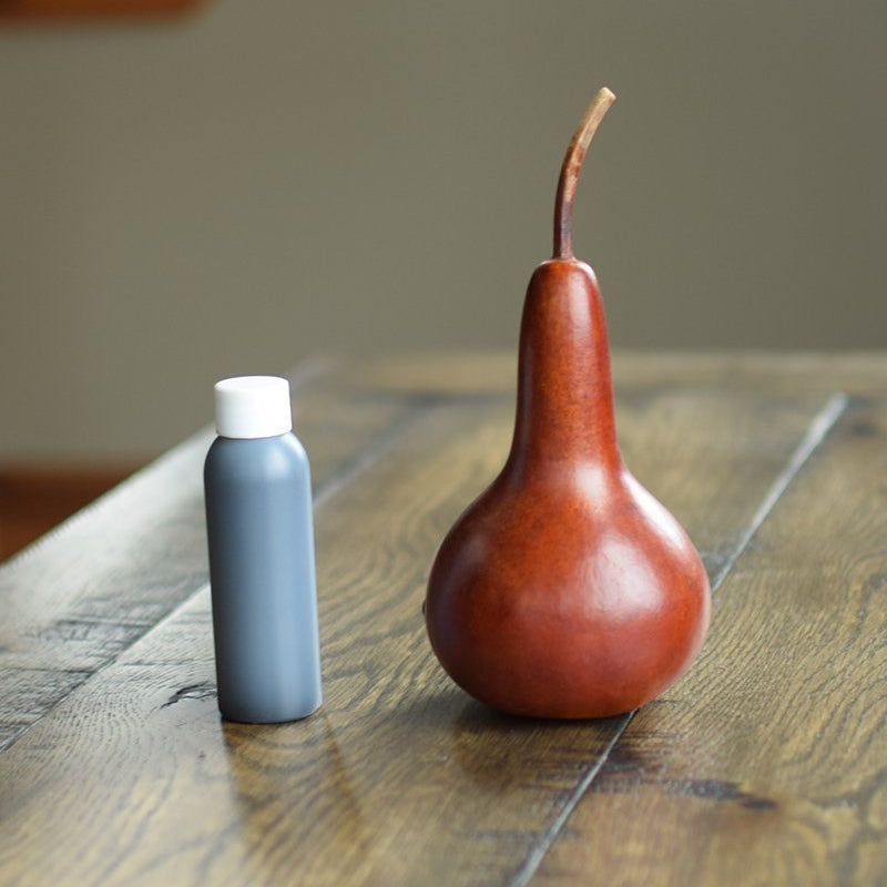 Dye bottle and small dyed gourd