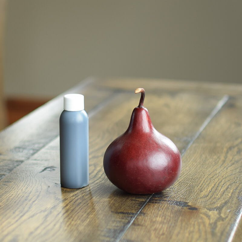 Dye bottle and small dyed gourd