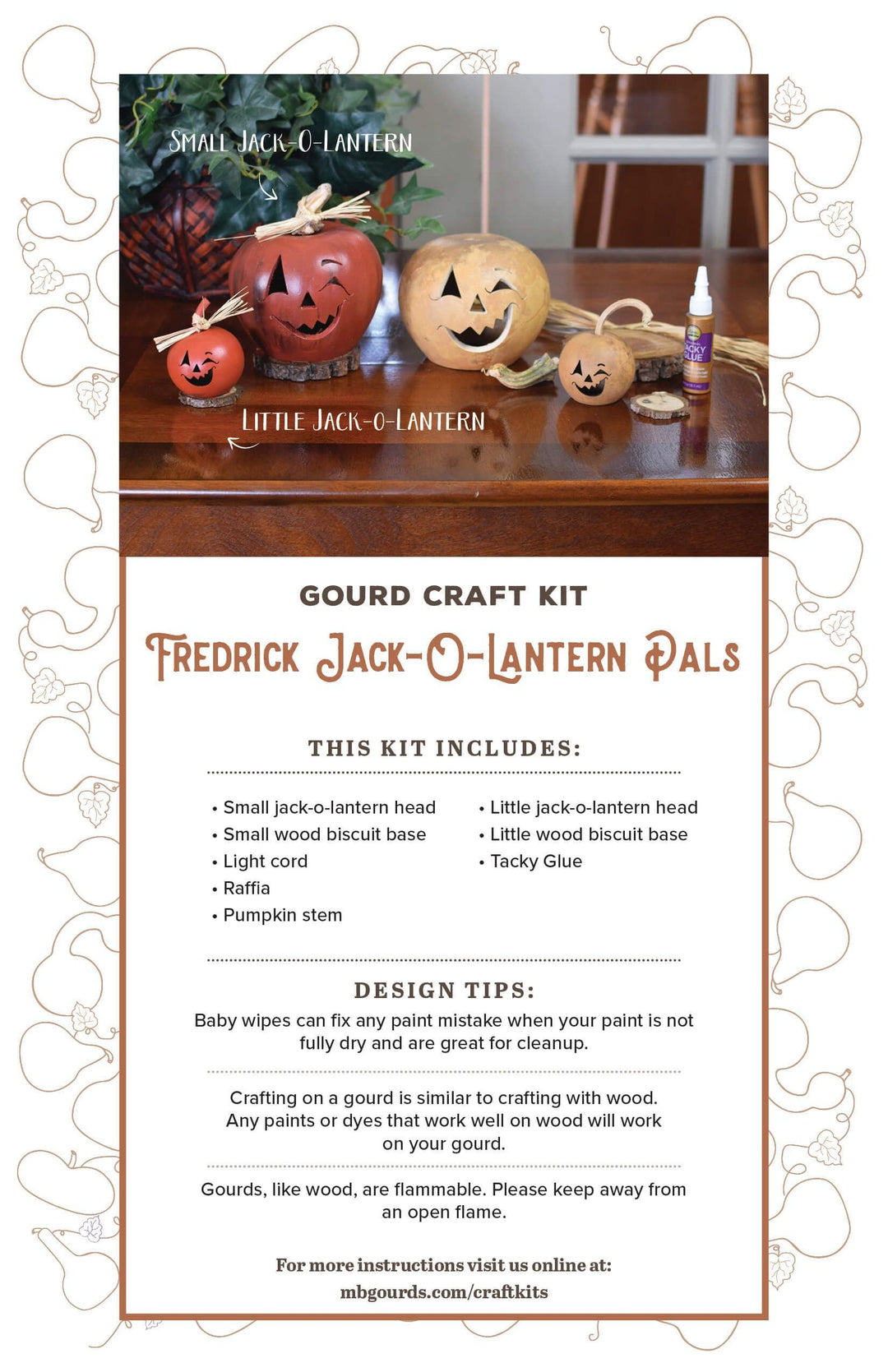 Craft Kit - Fredrick Jack-o-Lantern