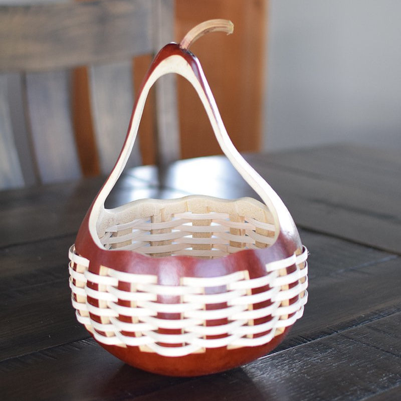 Large woven gourd basket  at Meadowbrooke Gourds