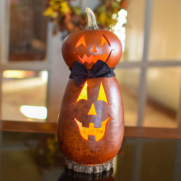 Gunter Jack-O-Lantern Luminary Gourd Halloween Decor