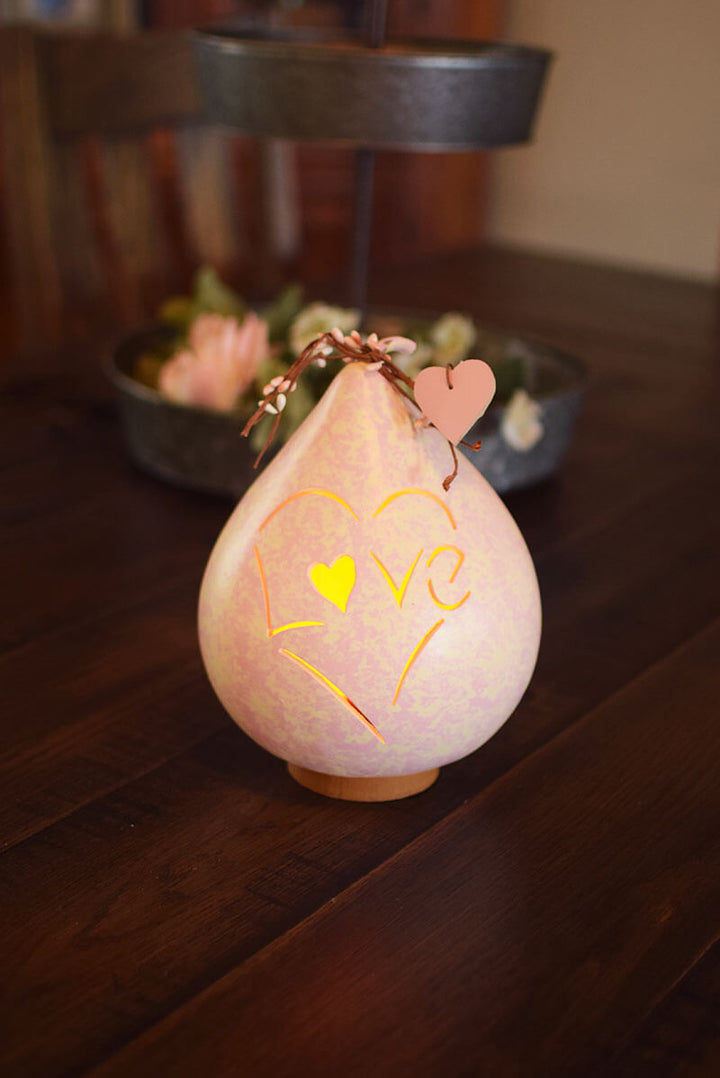 Valentine Love Silhouette - White and Pink