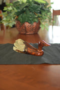 Rustic small wooden duck