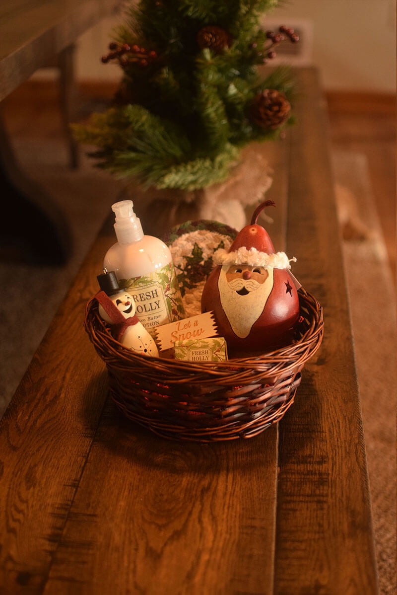 Winter Gift Basket - Santa