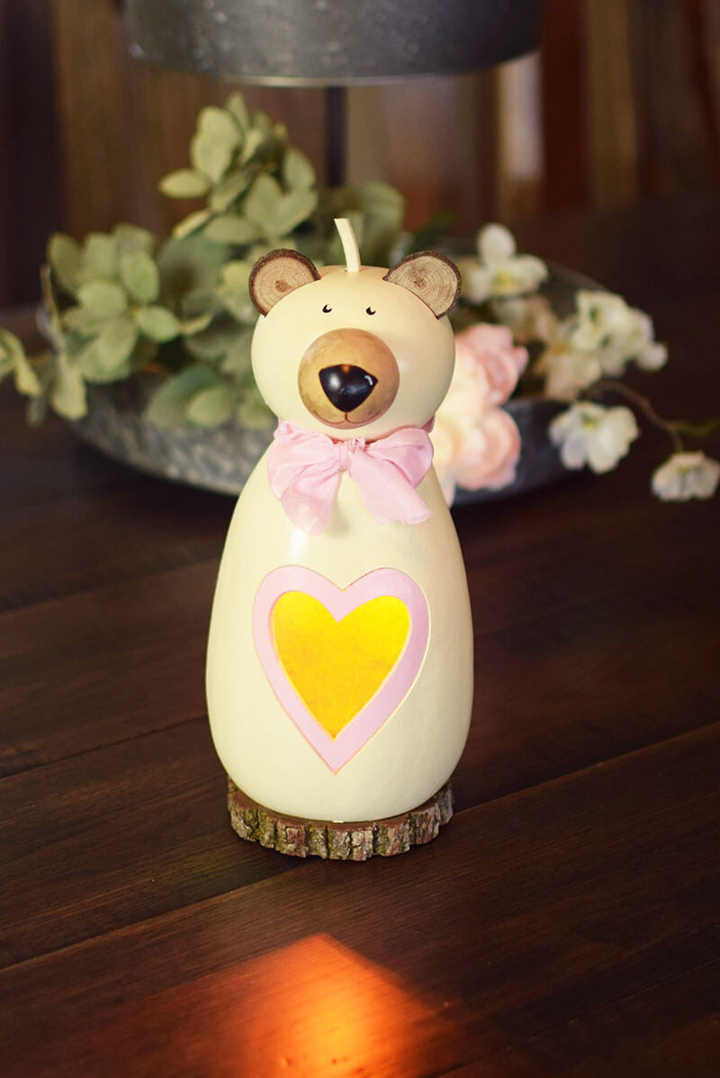 Valentine Bear - Small Tall Lit