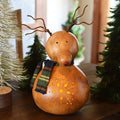 Lit reindeer gourd at Meadowbrooke Gourds