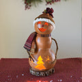 Flurry the snow girl gourd  at Meadowbrooke Gourds