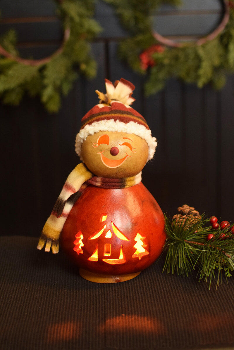 Philip the snow girl gourd  at Meadowbrooke Gourds